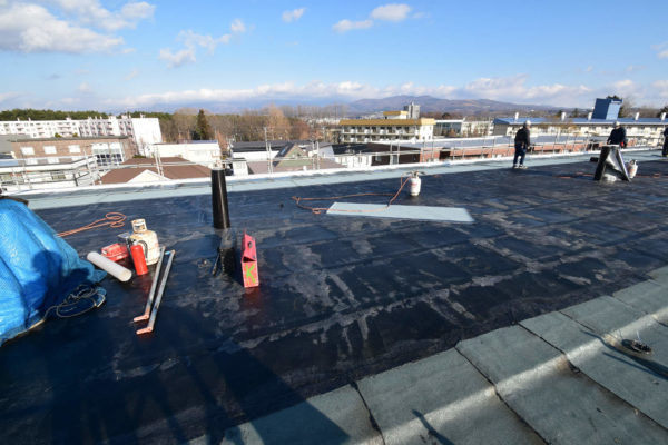 マンションの屋上防水施工